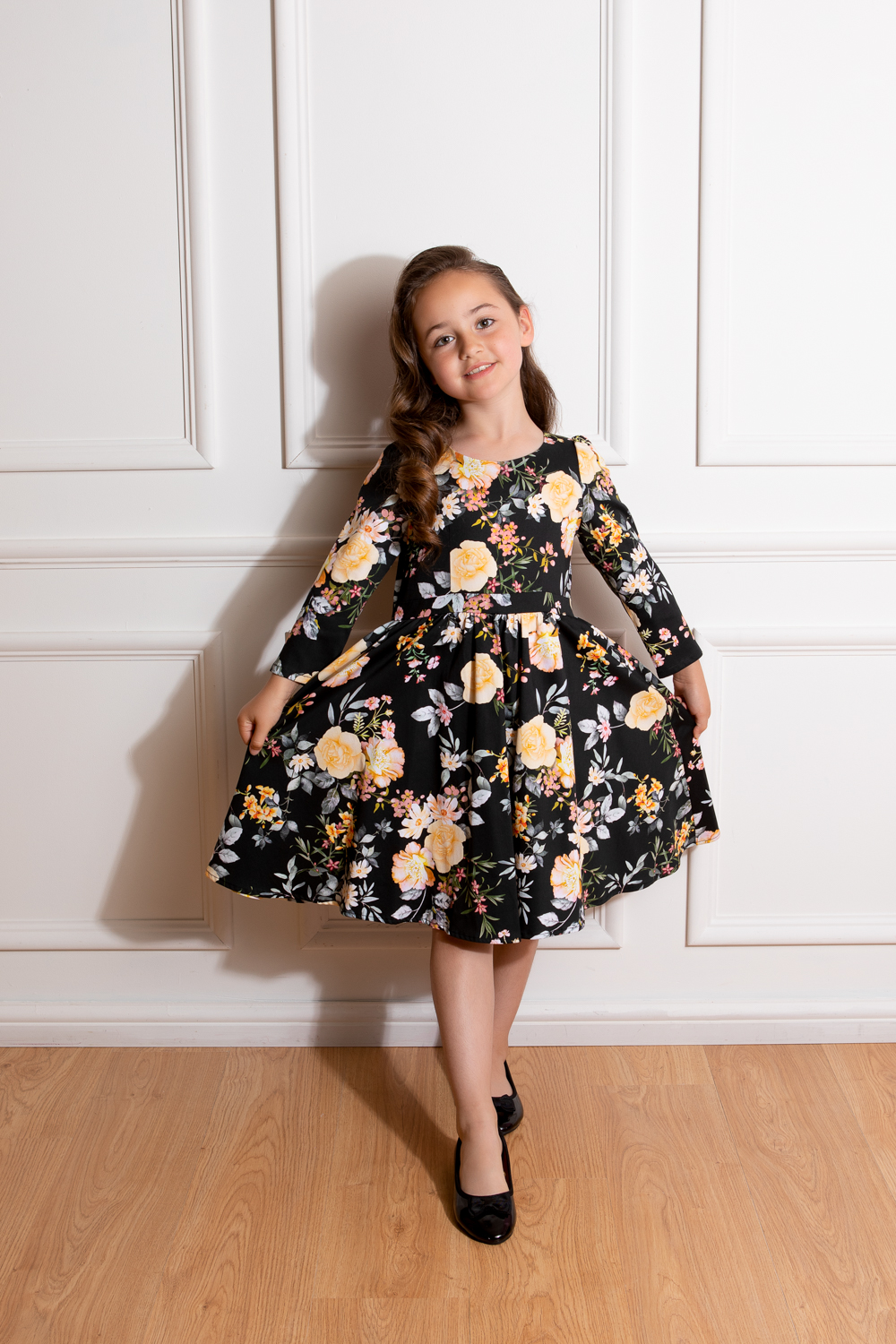 Madison Floral Swing Dress in Kids